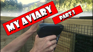 How To Build A Bird Aviary Setup, part 3, The Roof And Mesh
