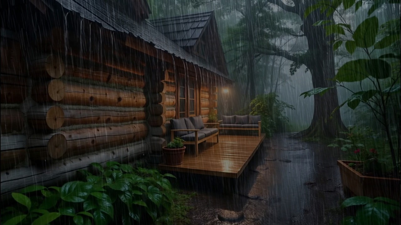 Goodbye stress, listen to the rain and drift off to sleep // ASMR