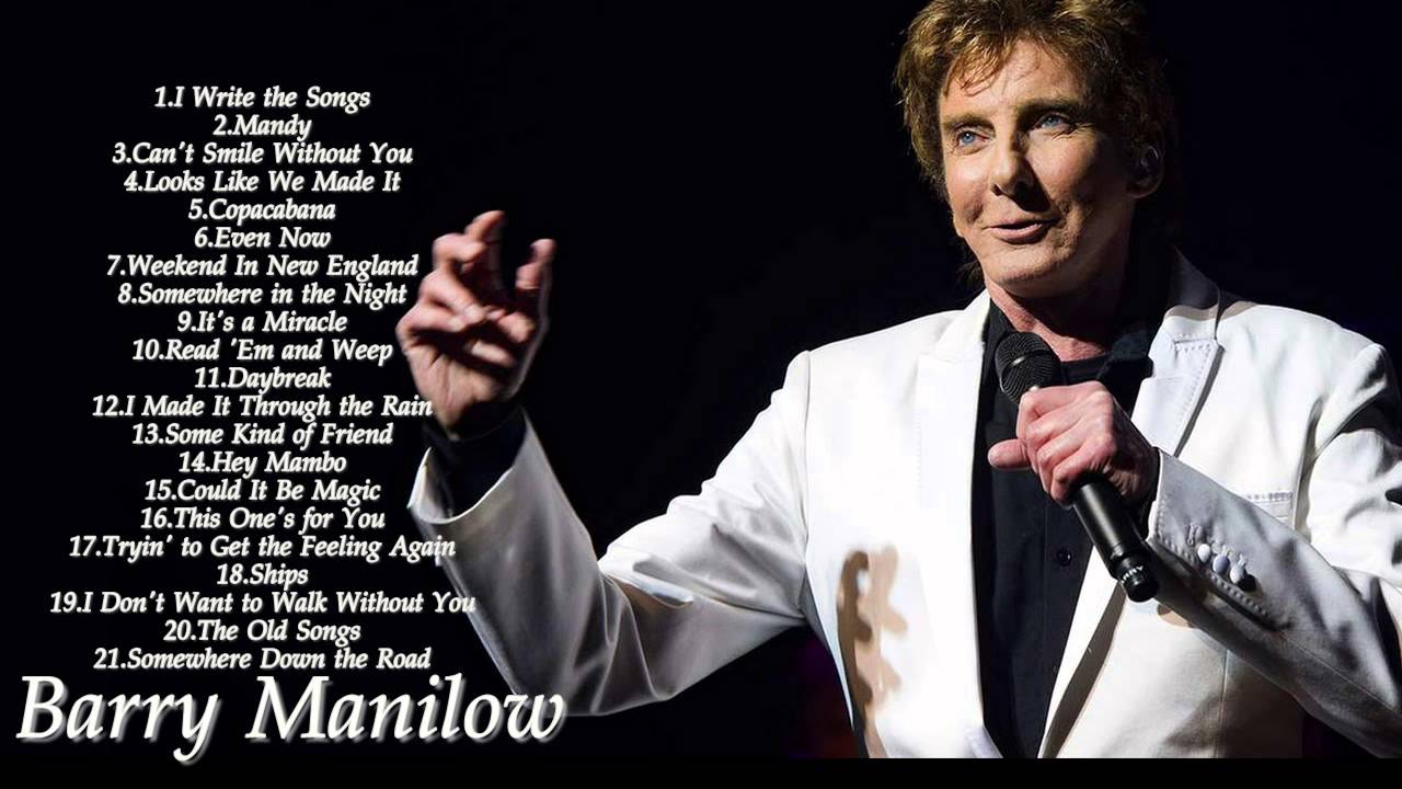 Barry Manilow Greatest Hits | Best Of Barry Manilow 2016 - YouTube