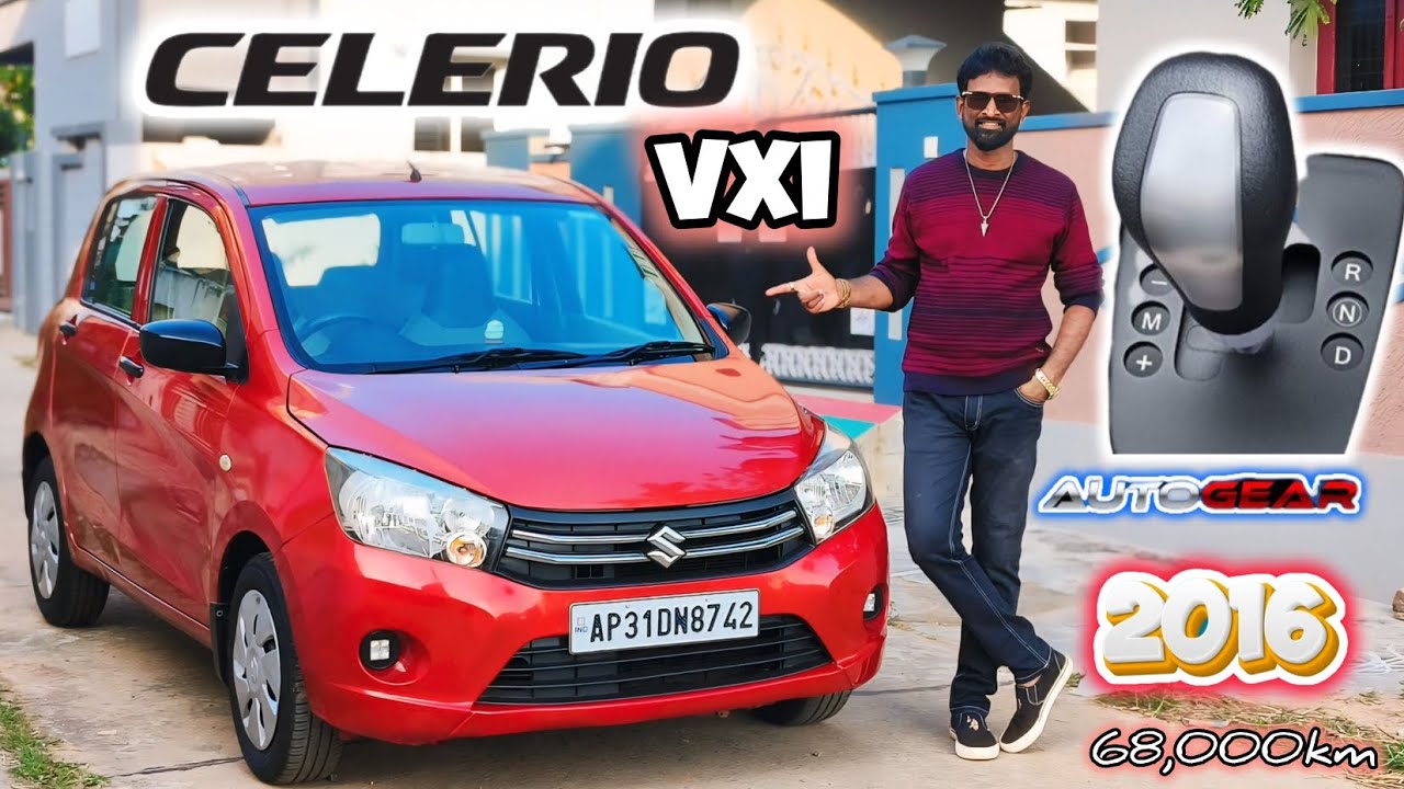 Rajesh cars kakinada 📞8008376665 Celerio vxi 2016 auto gear 68,000km ...