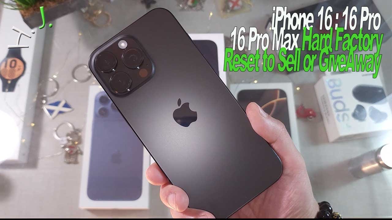 iPhone 16 / 16 Pro / 16 Pro Max 🔄📱Hard Factory Reset to Sell or