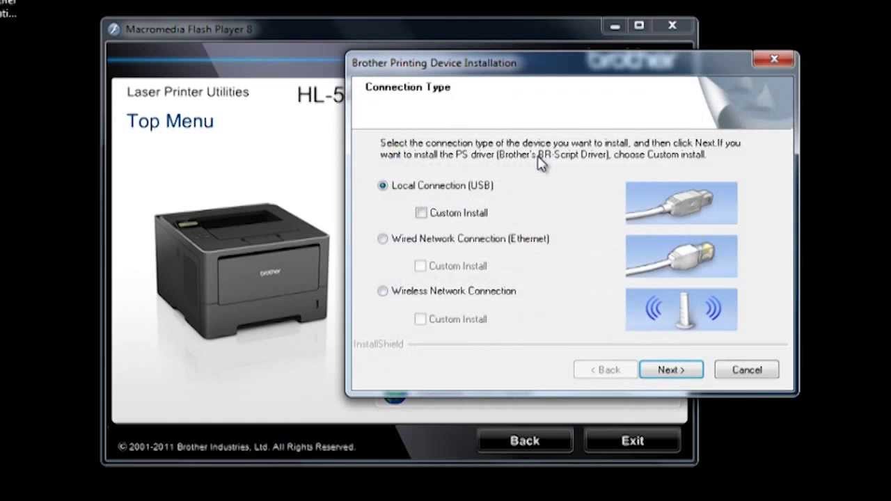 How do i make brother hl-2280dw wifi printer