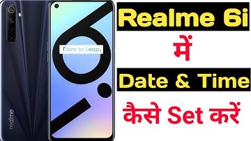 How to set date and time in realme 6i || Realme 6i me date aur time kaise set kare ||
