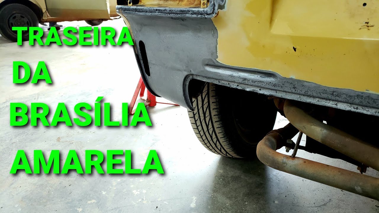 VW Brasília Amarela | Remendos na Traseira | Bill Metal Work