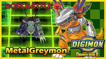 Digimon World HD Remaster MetalGreymon Boss Battle