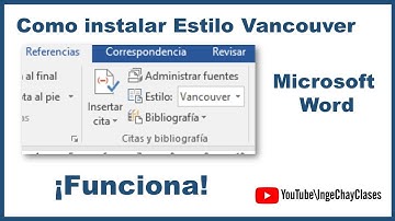 Instalar Vancouver en Microsoft Word 2010 - 2019 Funciona!!
