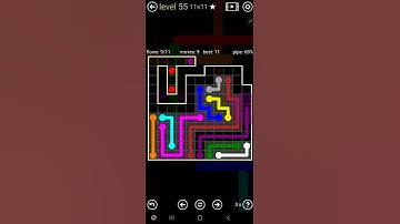 How To Solve Flow Free Worm Pack Level 55 11x11 Board Hard Walk Through Solution Walkthrough