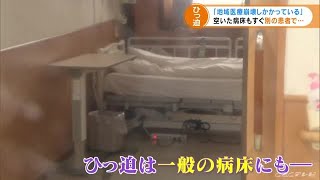 中等症対応病院“満床の現場”　一般救急ひっ迫も…　愛知は病床使用率は６５％超えのレッドゾーン (22/02/11 16:29)