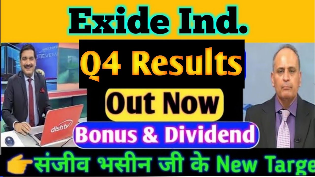 Exide q4 results 2023 | Exide share latest news | exide share latest news today | Exide dividend