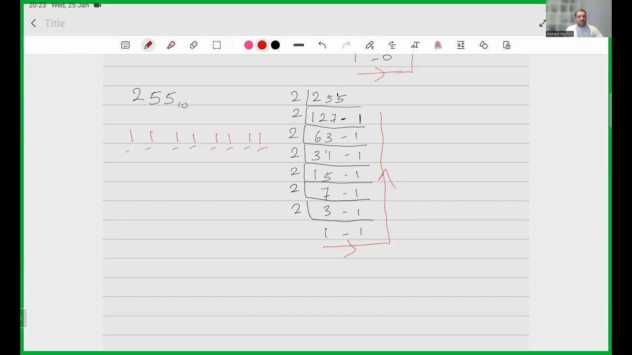 Video 3 - O'Level Computer Science - Converting a Decimal Number into ...