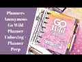 Planners Anonymous Go Wild Unboxing + Planner Setup