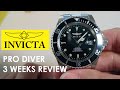 Invicta Pro Diver 8926ob Black Automatic Watch Review (after 3 weeks)