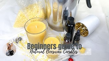 Beginners guide to Beeswax candle making #candlemaking