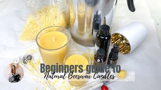 Beginners guide to Beeswax candle making #candlemaking