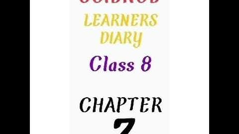learners diary of science class 8 chapter 7