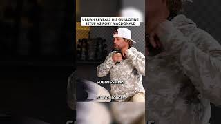 Urijah Reveals His Guillotine Setup VS Rory MacDonald