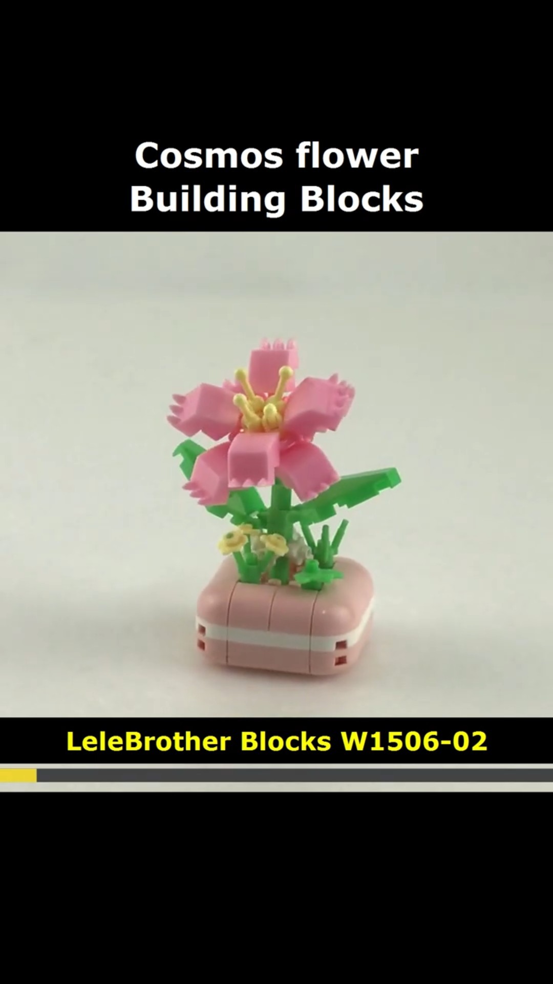 flower ページ Cosmos flower W1506-02 Blocks #Cosmos #Flower #LeleBrother