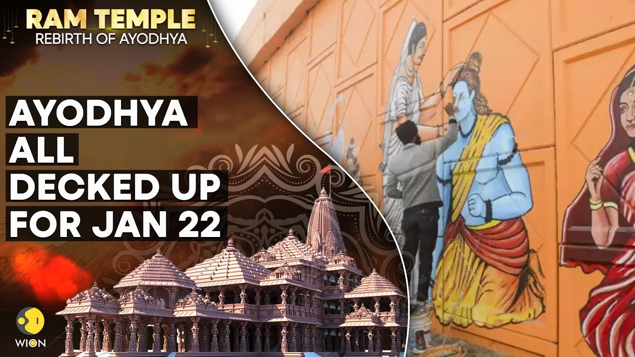 Preparations in full swing for Ram Mandir consecration ceremony in ...