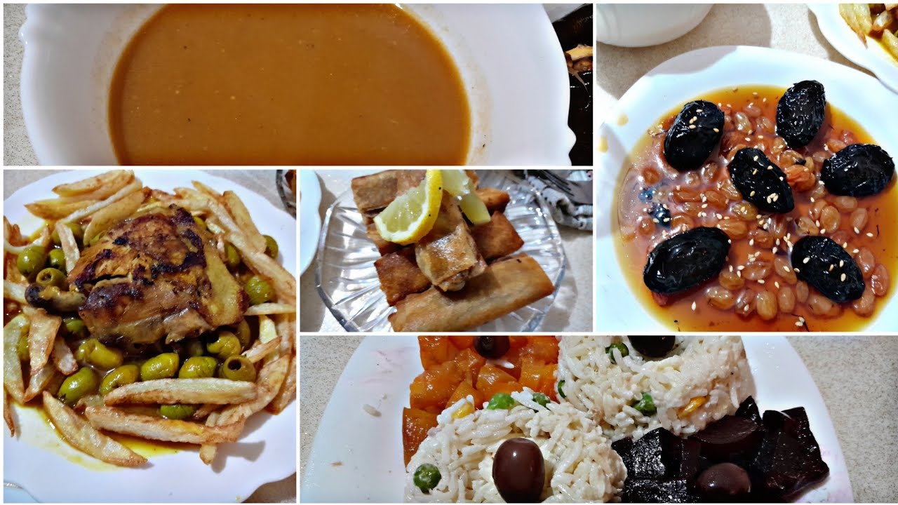 مائدة أول رمضان 2026 🌙حريرة ، بوراك ،طاجين الزيتون ،طاجين الحلو ، ماسيدوان😋 بطريقة بسيطة واقتصادية👌