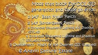Dyndolod - Error Mods