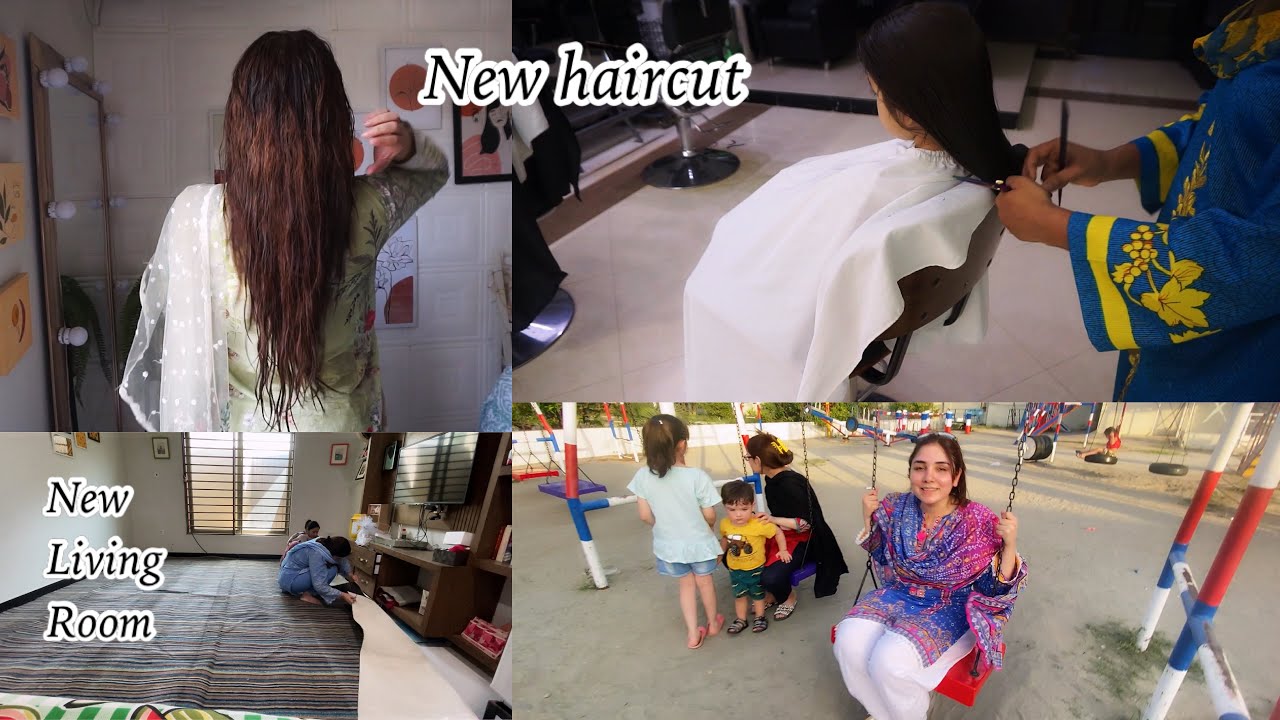 Vlog - HairCut, PHOTOSHOOT , Organising My Living Room , Going To Park || Nishoo Khan