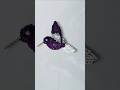 Diy | 🩶💜Sequenced Bird Brooch 💜🩶#diy #craft #explore #brooch