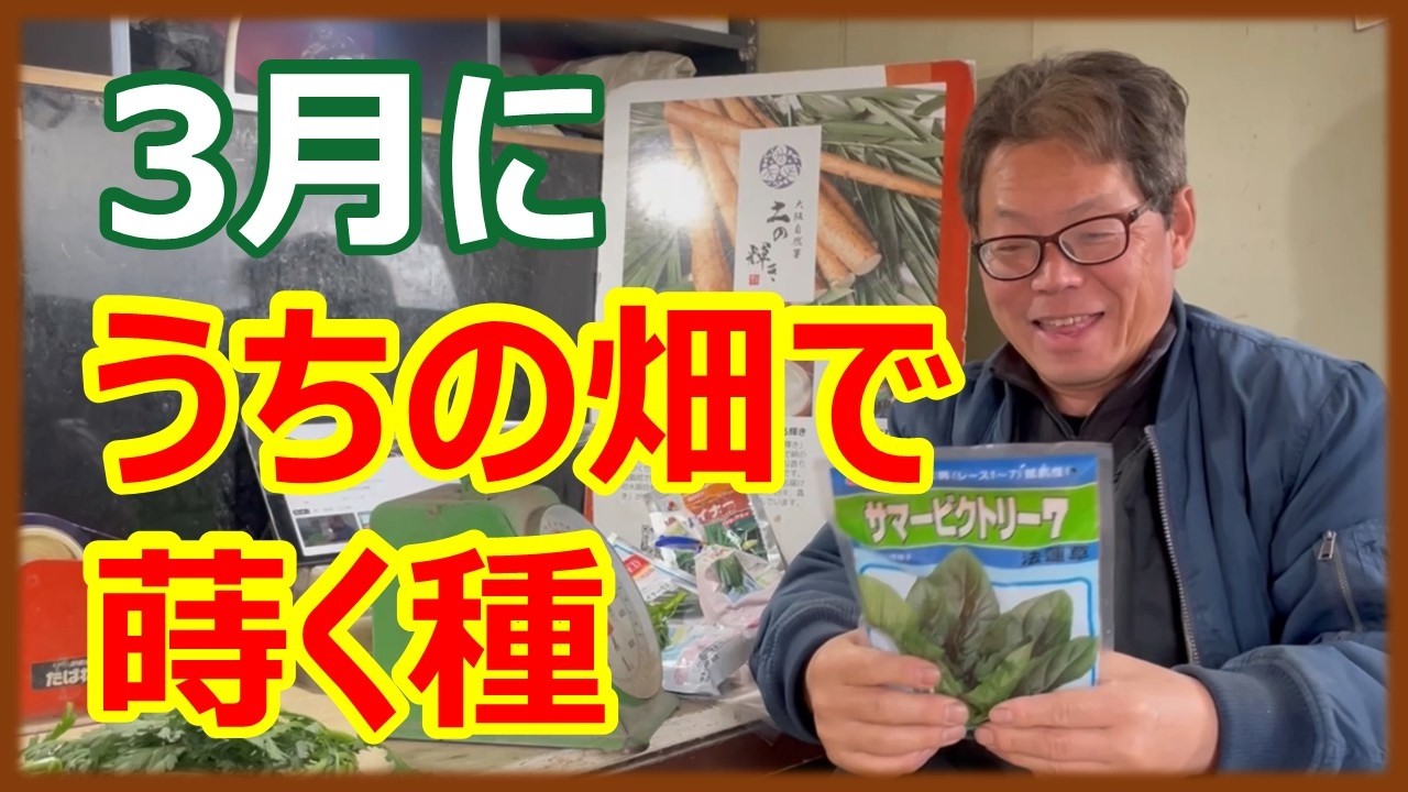 【直売所出荷向け】うちが3月に種まきする野菜