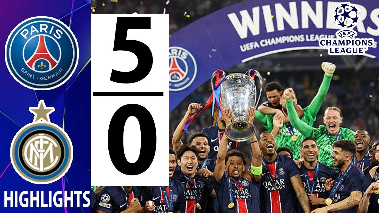 PSG 5-0 Inter Milan | UEFA Champions League Final 2025 Highlights | ALL GOALS HD🏆 UCL Final Extended