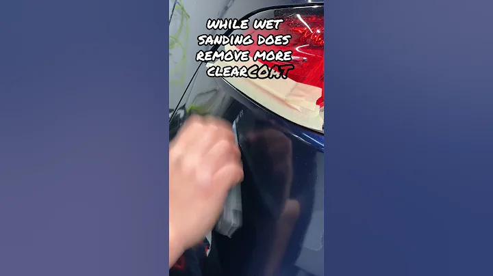Is wet sanding safe when removing a scratch on clear coat? |  Studio Eurocar Quebec  #automobile