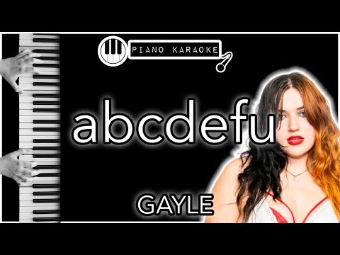 abcdefu - GAYLE - Piano Karaoke Instrumental