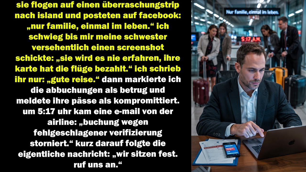 meine familie flog heimlich nach island – doch ich stoppte die flüge, und plötzlich saßen sie fest
