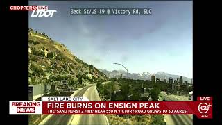 BREAKING LIVE: 'Sand Hurst 2 Fire' on Ensign Peak