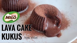 MILO LAVA CAKE KUKUS, MUDAH DAN EKONOMIS | Trivina Kitchen