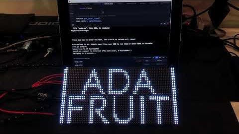 Streaming Status On Air Matrix Sign Test @adafruit @johnedgarpark #adafruit