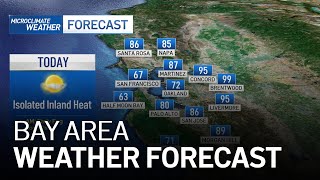 Bay Area Forecast: Isolated Inland Heat & Tracking Monsoon Thunderstorms