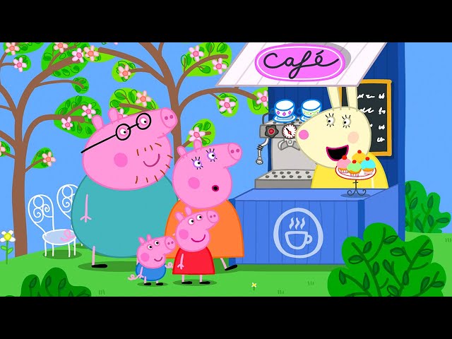 Miss Rabbit's Mountain Cafe ☕️ 🐽 Peppa Pig and Friends Full Episodes class=