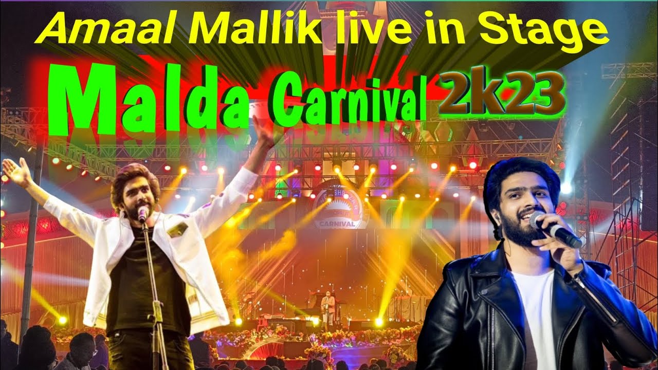 Amaal Malik Live Performance / Malda Carnival 2023 / Happy New Year 2024 #amaalmallik #vlog