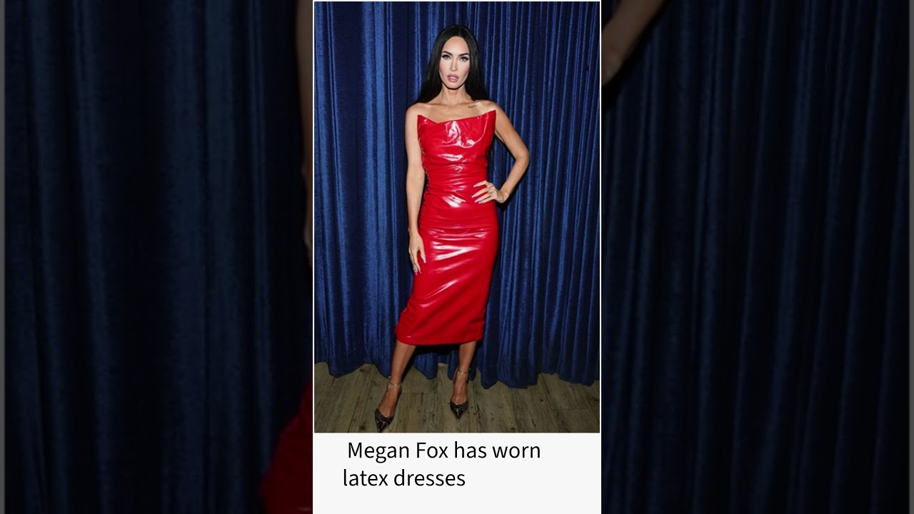 Megan Fox has worn red shiny dresses - YouTube Megan Fox has worn red shiny dresses - YouTube
