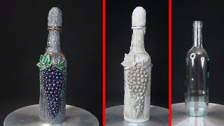 Wine Bottle Decor using Lipka | Amazing bottle decor | Glass bottle art