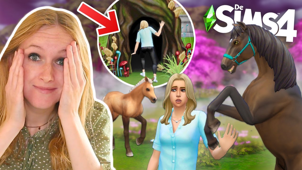 Deze ENGE PLEK kent NIEMAND op de SIMS 4! 😱🐴