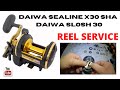 Daiwa Sealine - X30 - SHA - daiwa Slosh 30 Reel Service.