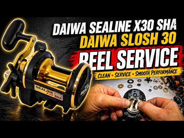 Daiwa Sealine X30-SHA & Daiwa Slosh 30 Fishing Reel Service