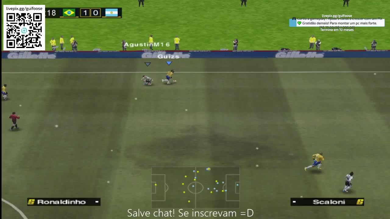 PES 6 ONLINE RAIZ: só jogador lendário!