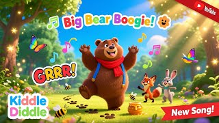 🐻 Big Bear Boogie | Fun Dancing Bear Song for Kids | Learn Animal Sounds & Movements| Preschool Song