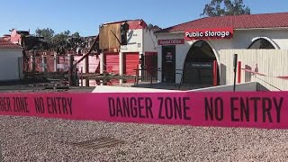 Aftermath of a huge storage fire in Mesa, Arizona screenshot 5