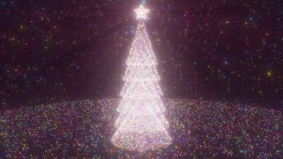 Beautiful Abstract Christmas Tree Sparkling Lights And Shining Stars 4K UHD 60fps 1 Hour Video Loop