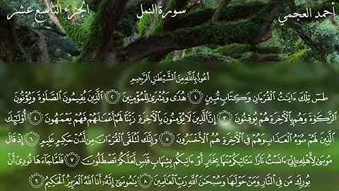 سورة النمل كاملة | القارئ والشيخ أحمد العجمي