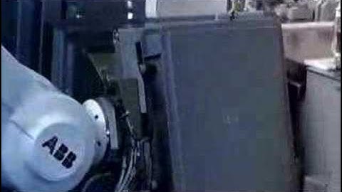 ABB Robot picking small bottles