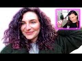 I gave My Wavy Curly Hair a Purple Ombré | how long does oVertone last?