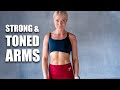 12 MIN STRONG TONED ARMS & ABS - Home Workout - no equipment